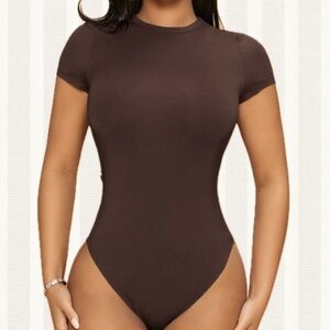 Elegant Brown Women's Bodysuit